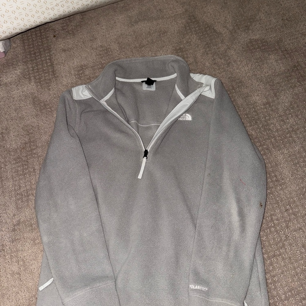 The North Face Gray Quarter-Zip Pullover